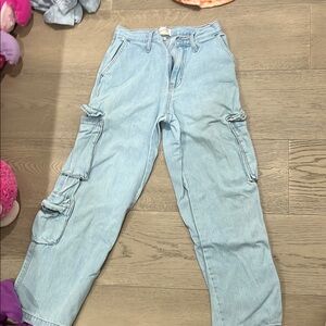 Light Blue Cargo Jeans